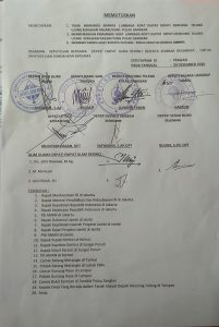 Ini Surat Keputusan Sidang Adat Depati Empat Alam Kerinci Beserta Kembar Rekan