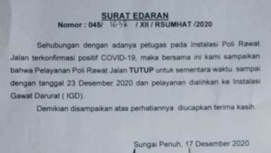 Poli Rawat Jalan RSUD MHA Thalib Ditutup, Pelayanan Dialihkan ke IGD