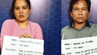 Aparat Amankan Pasutri Terkait Penyalahgunaan Narkotika