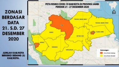 Ini Daftar Zona Oranye Covid-19 Jambi Ini Daftar Zona Oranye Covid-19 Jambi
