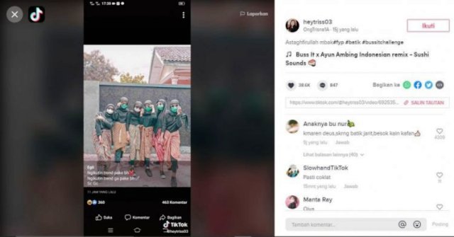 Viral! Aksi Tiktok Sekelompok Gadis Tak Gunakan BH