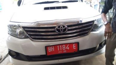 Mobil Walpri Bupati Tanjabbar Kecelakaan di Kota Jambi