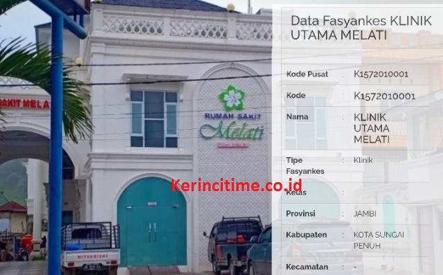 RS Melati Masih Berstatus Klinik di Website Resmi Kemkes