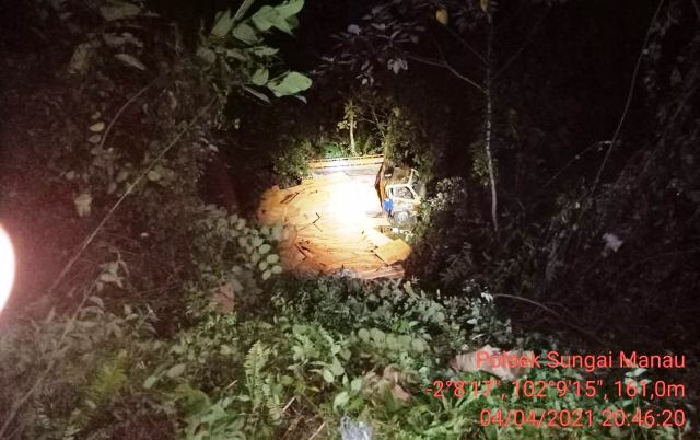 Laka Maut Merangin, Truk Terjun ke Jurang di Desa Merkeh