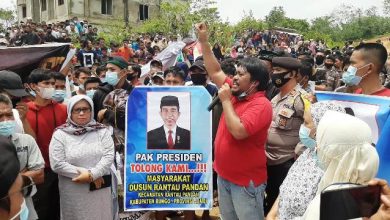 Aksi Ribuan Warga Desak PT. KBPC Angkat Kaki dari Rantau Pandan