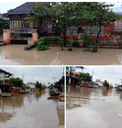 Banjir Setinggi 1.5 M Terjang Pemukiman Desa Ladeh