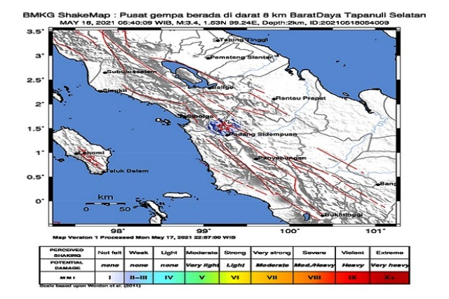 Breakingnews!!! Gempa Bumi Guncang Tapsel