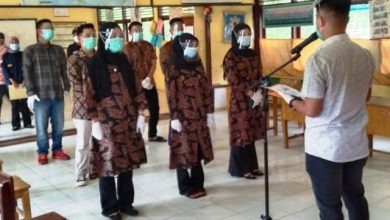 Awali Dengan Sumpah Jabatan Sebelum PSU di TPS 02 Desa Pondok Beringin