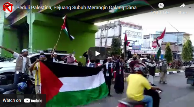 Video Aksi Peduli Palestina, Pejuang Subuh Merangin Galang Dana