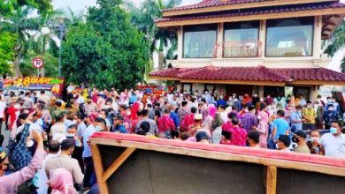 Kerumunan Massa Pelantikan Walikota Sungai Penuh Dibubarkan Kapolda Jambi