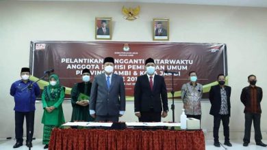 KPU RI Lantik Suparmin Via Zoom Metting