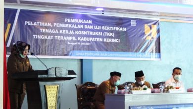 PUPR Kerinci Gelar Pelatihan, Pembekalan dan Uji Sertifikasi TKK