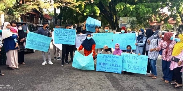 Aksi Damai Tuntut Sengketa Pilkades di 16 Desa Kerinci