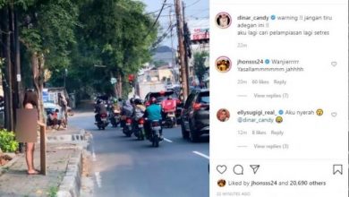 Dinar Candy Diperiksa Aparat Terkait Nekat Berbikini di Pinggir Jalan