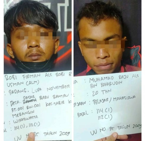 Dua Warga Merangin Ditangkap Polisi Bungo