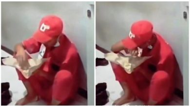 Viral!!! Seorang Petugas SPBU Ini Makan Nasi Tanpa Lauk