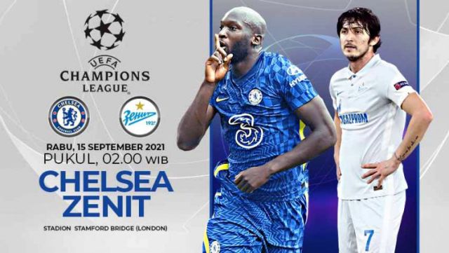 Liga Champions, Chelsea Menjamu Zenit St Peterburg Matchday 1 Grup H