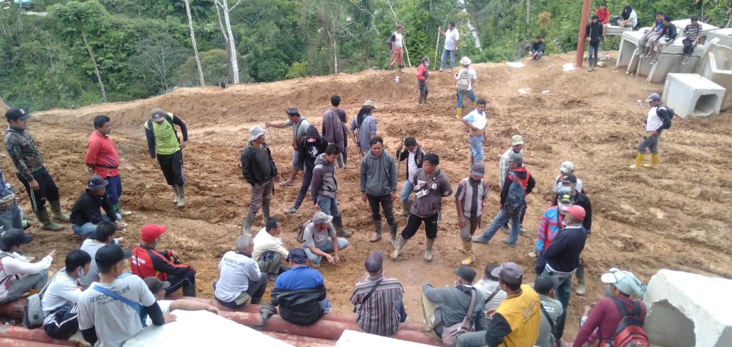 Lagi Konflik Tanah PLTA Kerinci, Anak Jantan dan Butino Rencong Telang Pulau Sangkar Usir Pekerja dan Alat Berat