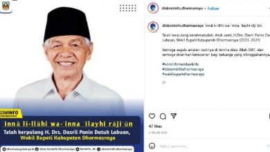 Berita Duka, Wakil Bupati Dharmasraya Tutup Usia