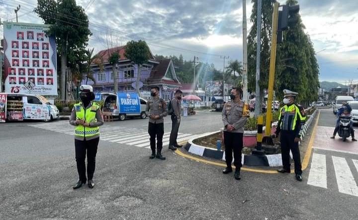 Kapolres Kerinci Turun Langsung Bersama Satlantas