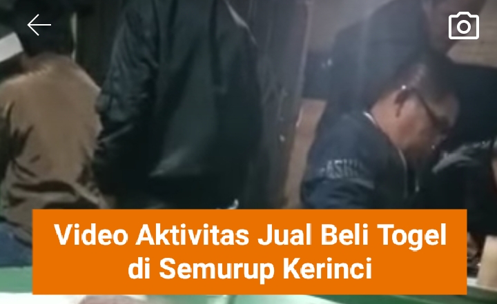 Ini Video Aktivitas Jual Beli Togel di Semurup Kerinci