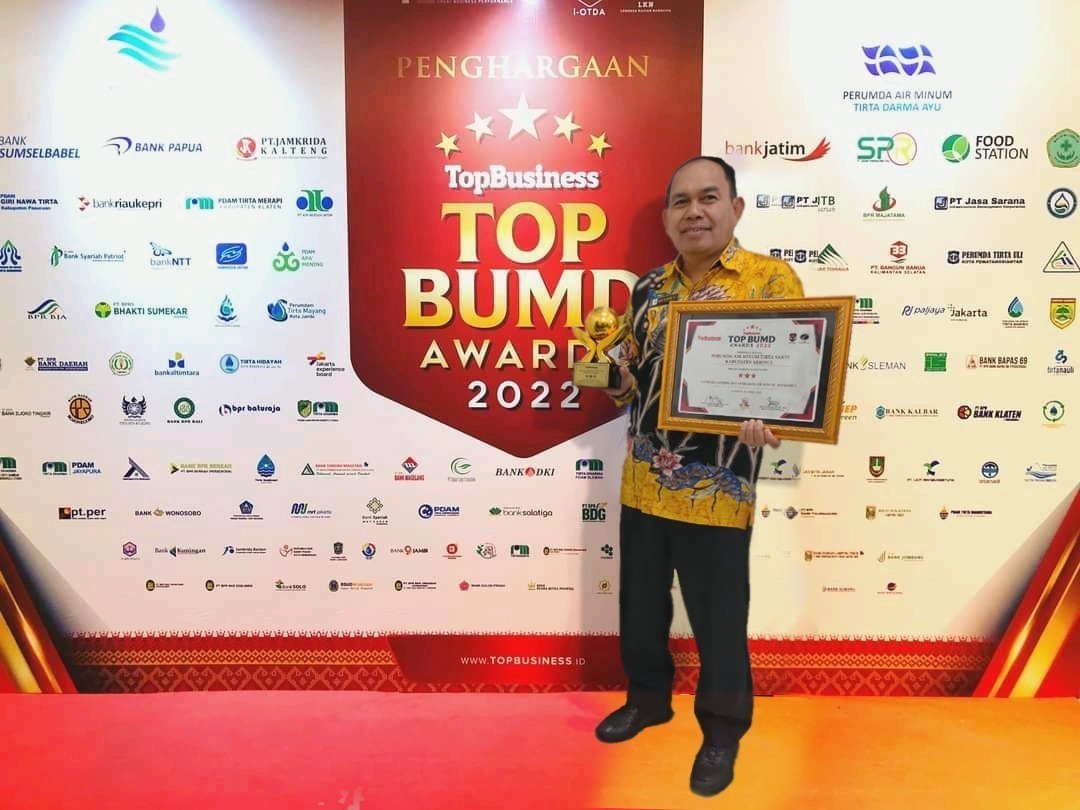 Mantap! Perumda Tirta Sakti Raih TOP BUMD AWARDS 3 Tahun Berturut-turut