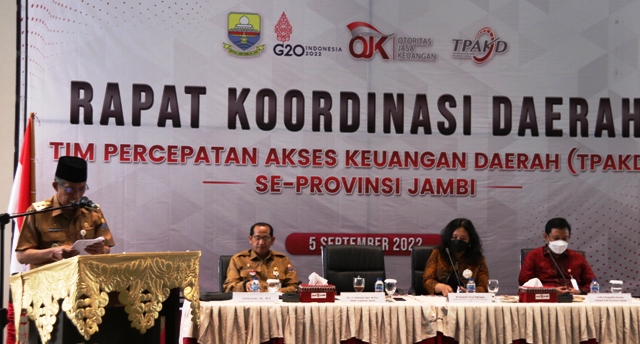 Rakor TPAKD se Provinsi Jambi Tahun 2022