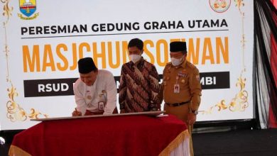 Peresmian Gedung Graha Utama H.Masjchun Sofwan,S.H., RSUD Raden Mattaher Provinsi Jambi