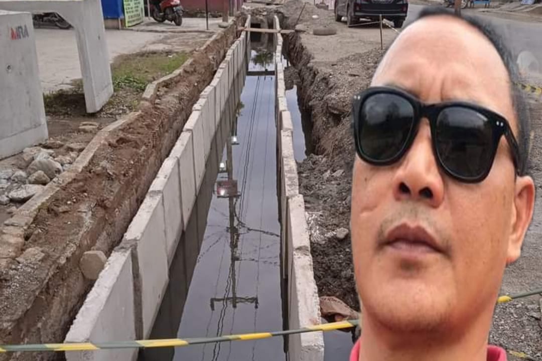 Pekerjaan U Ditch depan AMIK Depati Parbo Disorot