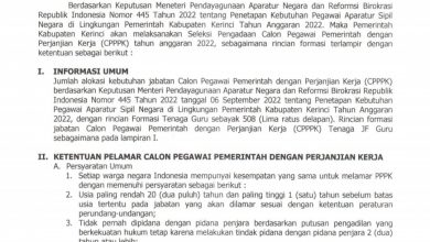 Seleksi PPPK Guru Pemkab Kerinci Dibuka