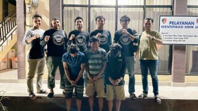 Polres Merangin Amankan Empat Pelaku Pencuri Besi Behel