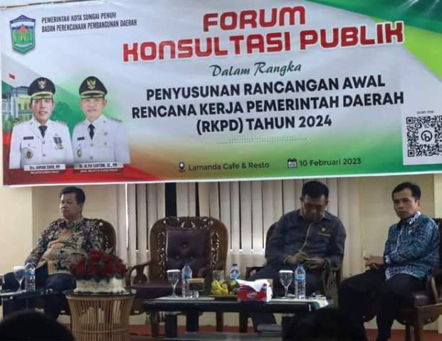 Forum Konsultasi Publik dalam rangka penyusunan Rancangan Awal Rencana Kerja Pemerintah Daerah Tahun 2024