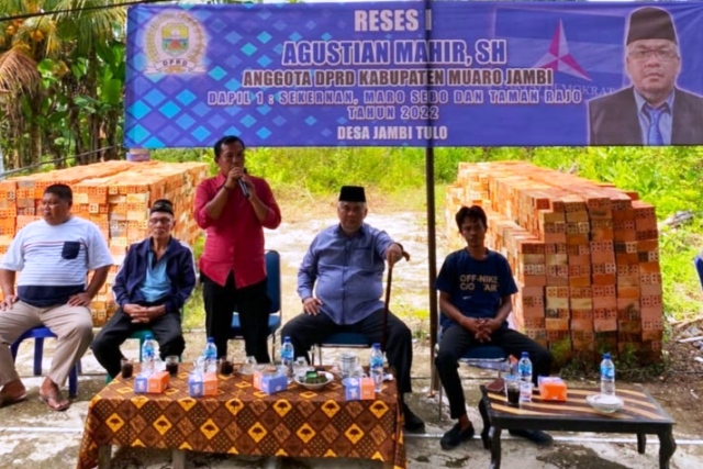 DPRD Reses, Agustian Mahir Tampung Aspirasi Masyarakat Jambi Tulo