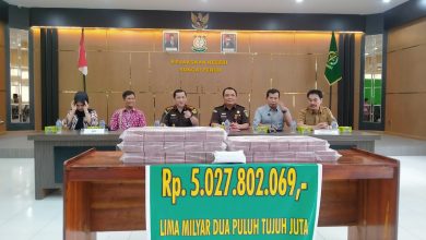 BB Rp 5 Miliar Lebih Disita Kajari Sungai Penuh