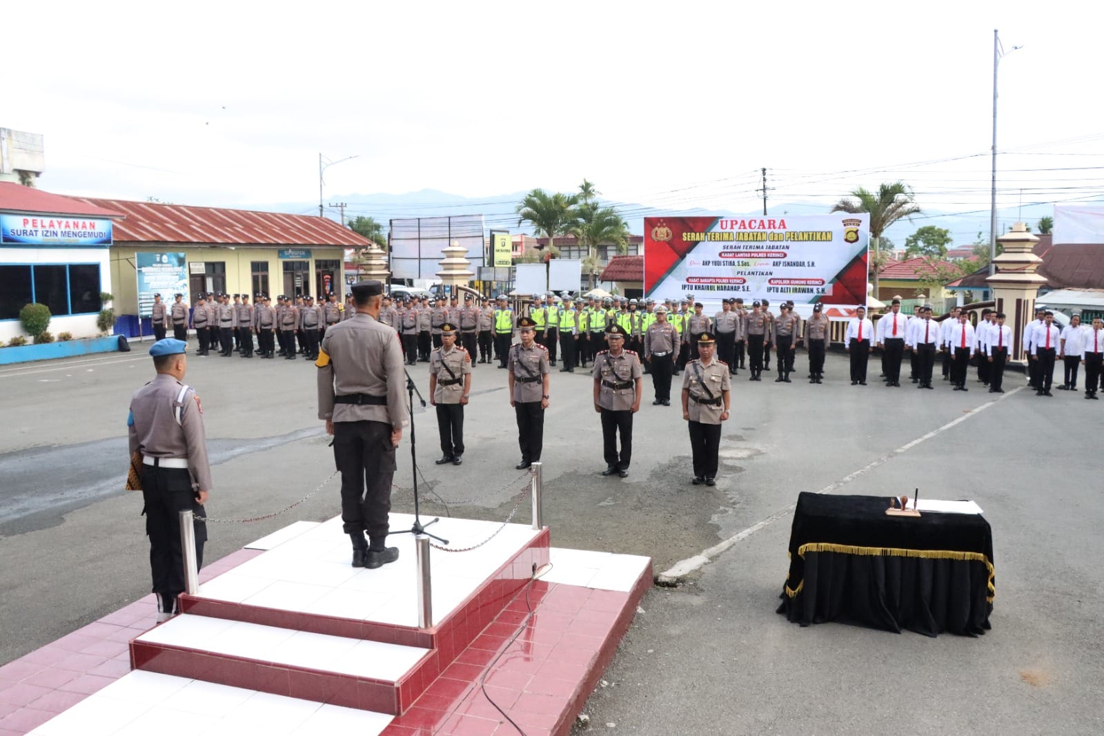 Sertijab 2 Kasat dan Kapolsek di Polres Kerinci