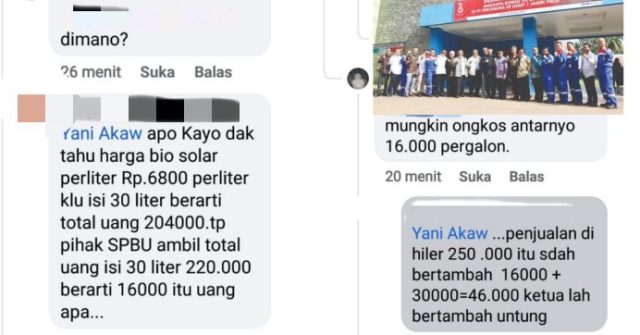 Mafia BBM Subsidi di Sungai Penuh, Bio Solar Dibeli Mahal oleh Pelaku UMKM