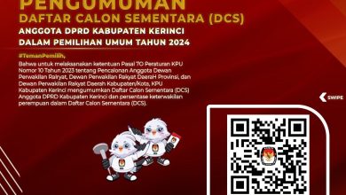 KPU Kabupaten Kerinci Tetapkan DCS