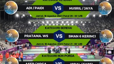 Ini Jadwal Pertandingan Badminton 18 Agustus 2023 Ini Jadwal Pertandingan Badminton 18 Agustus 2023