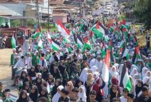 Ribuan Massa Aksi Solidaritas Bela Palestina di Sarolangun