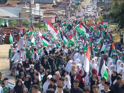 Ribuan Massa Aksi Solidaritas Bela Palestina di Sarolangun