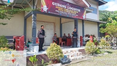 Sukseskan Pemilu 2024, Polres Kerinci Amankan Gudang Logistik Pemilu 2024