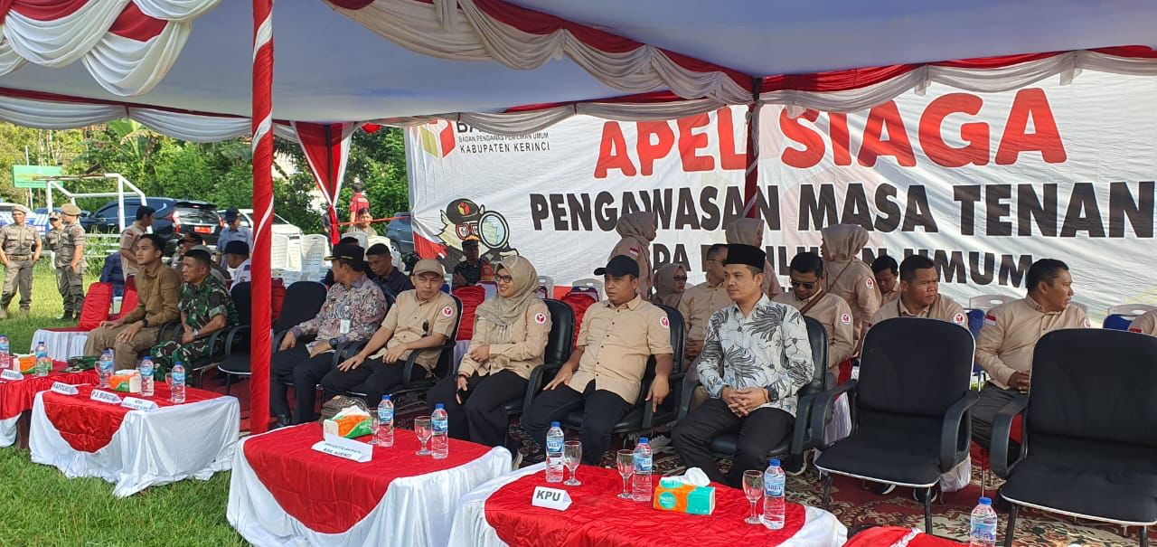 Apel Siaga Pengawasan Pemilu Serentak di Kabupaten Kerinci