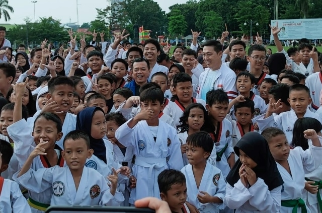 Buka Latihan Bersama, Al Haris Bangga dengan Perkembangan Taekwondo Jambi