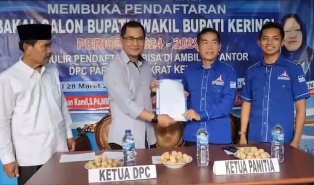 Darmadi Mendaftar di Demokrat Kerinci