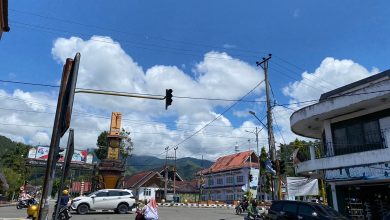 Traffic Light Simpang 4 Tugu Adipura Sungai Penuh Tidak Berfungsi