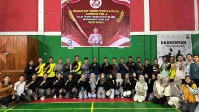 Dibuka Kapolres Kerinci, Turnamen Badminton di Hamparan Rawang Dibuka Kapolres Kerinci, Turnamen Badminton di Hamparan Rawang