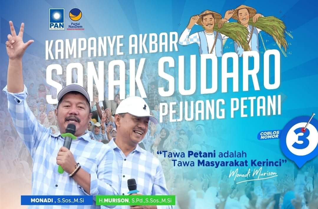 Besok Kampanye Akbar Sanak Sudaro Pejuang Petani