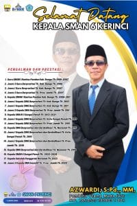 Menganal Lebih Dekat Kiprah Kepala SMA Negeri 6 Kerinci