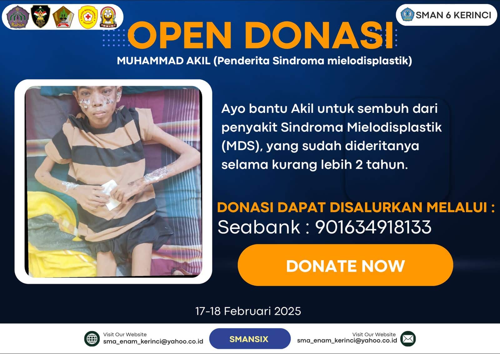 Open Donasi! SMAN 6 Kerinci Beri Bantuan