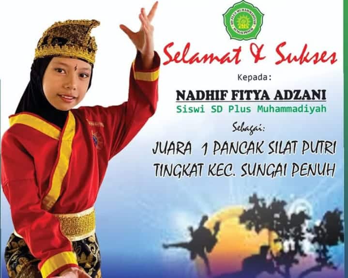 Siswi SD Plus Muhammadiyah Raih Juara 1 Pencak Silat di Sungai Penuh